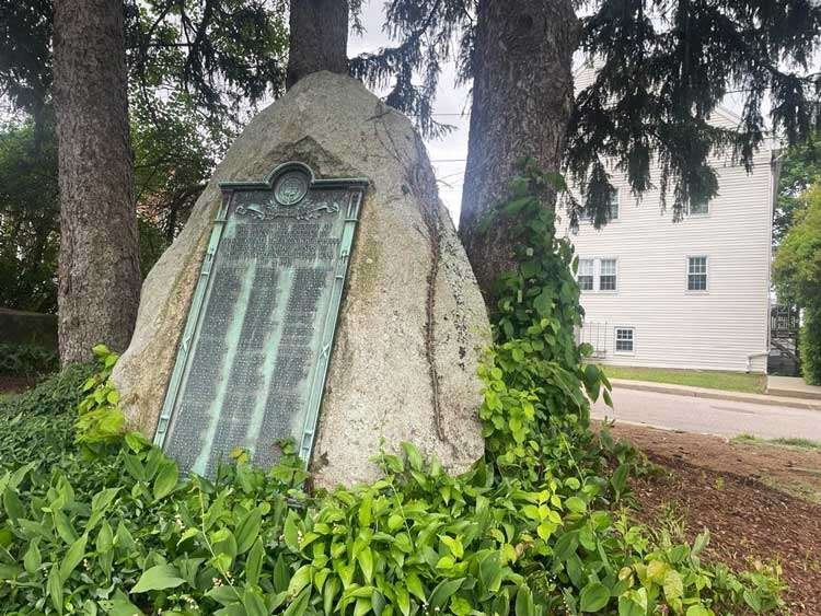 Boulder on Blackstone's Town Common